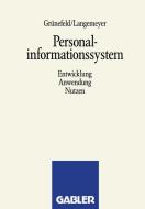 Personalinformationssystem di W. Langemeyer edito da Gabler Verlag