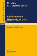 Conference on Harmonic Analysis edito da Springer Berlin Heidelberg