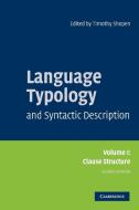 Language Typology and Syntactic Description edito da Cambridge University Press
