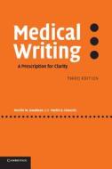 Medical Writing di Neville W. Goodman, Martin B. Edwards edito da Cambridge University Press