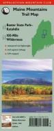 Maine Mountains Trail Map: Baxter State Park - Katahdin/100-Mile Wilderness edito da Appalachian Mountain Club