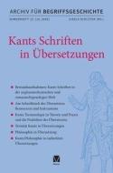 Kants Schriften in Übersetzungen edito da Meiner Felix Verlag GmbH