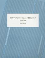 Surveys In Social Research di David de Vaus edito da Taylor & Francis Ltd