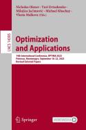 Optimization and Applications edito da Springer Nature Switzerland