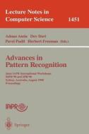 Advances In Pattern Recognition di International Association for Pattern Re, Dov Dori, Pavel Pudil edito da Springer-verlag Berlin And Heidelberg Gmbh & Co. Kg