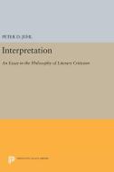Interpretation di Peter D. Juhl edito da Princeton University Press