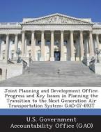 Joint Planning And Development Office edito da Bibliogov