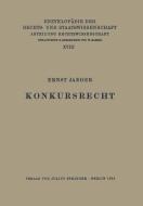Konkursrecht di Ernst Jaeger edito da Springer Berlin Heidelberg