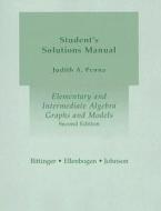 Elementary and Intermediate Algebra: Graphs and Models di Marvin L. Bittinger, David J. Ellenbogen, Barbara L. Johnson edito da Addison Wesley Longman
