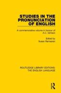 Studies in the Pronunciation of English edito da Taylor & Francis Ltd