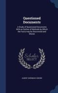 Questioned Documents di Albert Sherman Osborn edito da Sagwan Press
