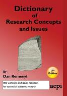 A Dictionary of Research Concepts and Issues - 2nd Ed di Dan Remenyi edito da ACPIL