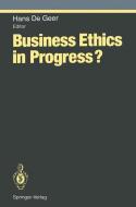 Business Ethics in Progress? edito da Springer Berlin Heidelberg