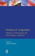 History Of Linguistics Vol Iii di Giulio C. Lepschy edito da Taylor & Francis Ltd
