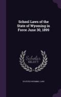 School Laws Of The State Of Wyoming In Force June 30, 1899 di Statutes Wyoming Laws edito da Palala Press
