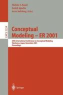 Conceptual Modeling - ER 2001 di H. S. Kunii, S. Jajodia, A. Solvberg edito da Springer Berlin Heidelberg