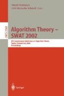 Algorithm Theory - SWAT 2002 di M. Penttonen edito da Springer Berlin Heidelberg
