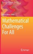 Mathematical Challenges For All edito da Springer International Publishing