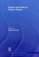 Power and Policy in Putin's Russia edito da Taylor & Francis Ltd
