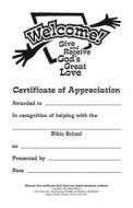 Welcome! Give and Receive God's Great Love Participation Certificate edito da Herald Press (VA)