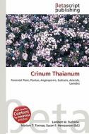 Crinum Thaianum edito da Betascript Publishing
