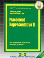 Placement Representative II di National Learning Corporation edito da National Learning Corp