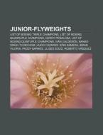 Junior-flyweights: List Of Boxing Triple di Books Llc edito da Books LLC, Wiki Series