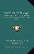 Ways of Working: Or Helpful Hints for Sunday School Officers and Teachers (1895) di Adolphus Frederick Schauffler edito da Kessinger Publishing