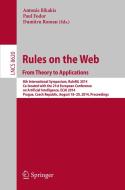 Rules on the Web: From Theory to Applications edito da Springer International Publishing