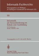 Informatik als Herausforderung an Schule und Ausbildung edito da Springer Berlin Heidelberg