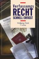 Verfassungsrecht - Schnell erfasst di Wolfgang Tiede edito da Springer-Verlag GmbH