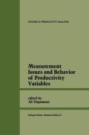 Measurement Issues and Behavior of Productivity Variables edito da Springer Netherlands