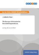Werkzeug elektronische Beschaffungsauktion di I. Zeilhofer-Ficker edito da GBI-Genios Verlag