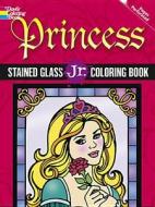 Princess Stained Glass Jr. Coloring Book di Eileen Rudisill Miller edito da DOVER PUBN INC