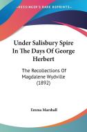 Under Salisbury Spire in the Days of George Herbert: The Recollections of Magdalene Wydville (1892) di Emma Marshall edito da Kessinger Publishing
