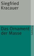 Das Ornament der Masse di Siegfried Kracauer edito da Suhrkamp Verlag AG