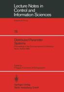 Distributed Parameter Systems edito da Springer Berlin Heidelberg