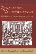Renaissance Transformations edito da Edinburgh University Press