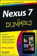 Nexus 7 For Dummies (google Tablet) di Dan Gookin edito da John Wiley & Sons Inc