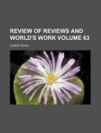 Review of Reviews and World's Work Volume 63 di Albert Shaw edito da Rarebooksclub.com
