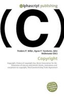 Copyright di Frederic P Miller, Agnes F Vandome, John McBrewster edito da Alphascript Publishing