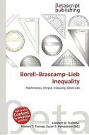 Borell-Brascamp-Lieb Inequality edito da Betascript Publishing