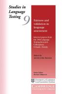 Fairness and Validation in Language Assessment di Antony John Kunnan edito da Cambridge University Press