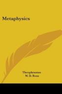 Metaphysics di Theophrastus edito da Kessinger Publishing