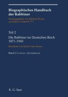 Die Rabbiner im Deutschen Reich 1871-1945 di Michael Brocke, Julius Carlebach, Katrin Nele Jansen edito da De Gruyter Saur