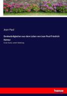 Denkwürdigkeiten aus dem Leben von Jean Paul Friedrich Richter di Jean Paul edito da hansebooks