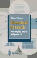 Biomedical Research di W. F. Whimster edito da Springer London
