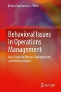 Behavioral Issues in Operations Management edito da Springer London