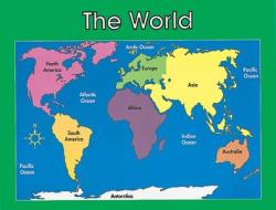 World Map Chart di Carson-Dellosa Publishing edito da Carson Dellosa Publishing Company
