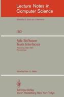 Ada Software Tools Interfaces edito da Springer Berlin Heidelberg